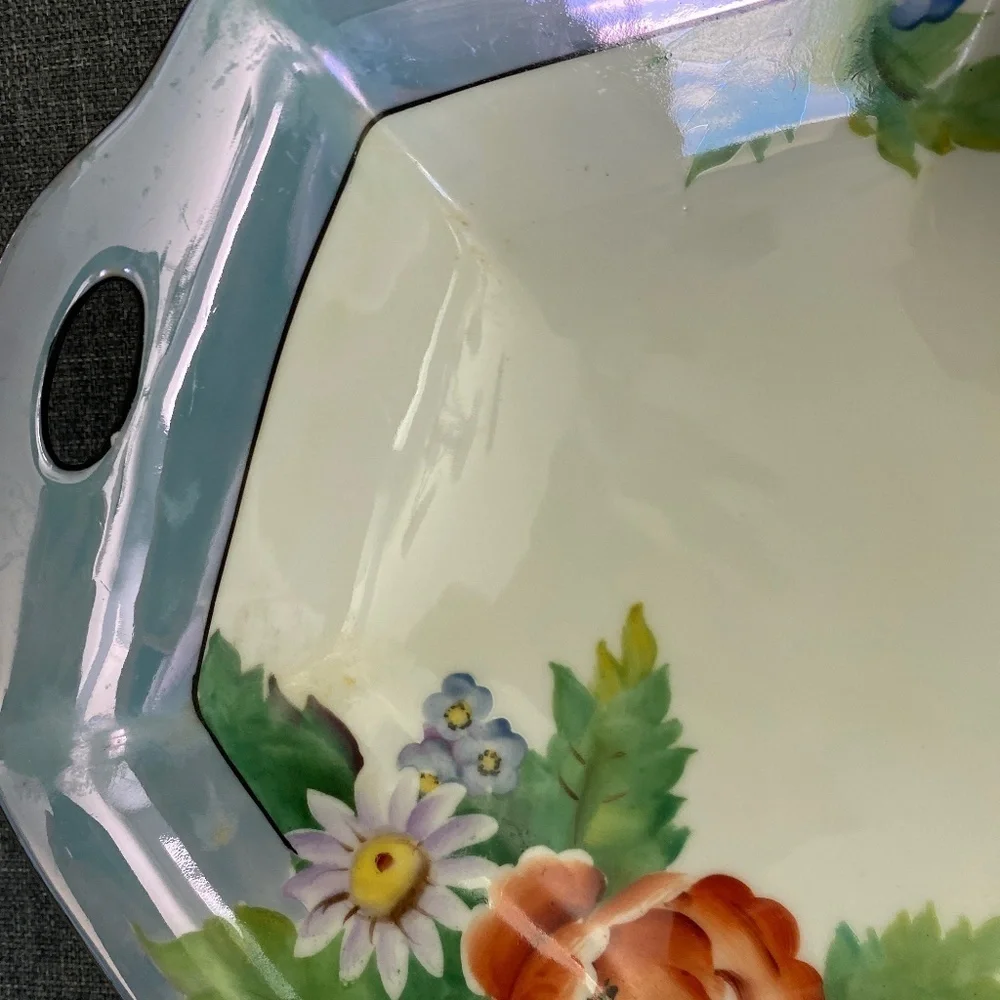 Vintage Japan Lusterware Serving Dish EUC 1918-1921